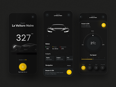 UX UI Design For EV app design.