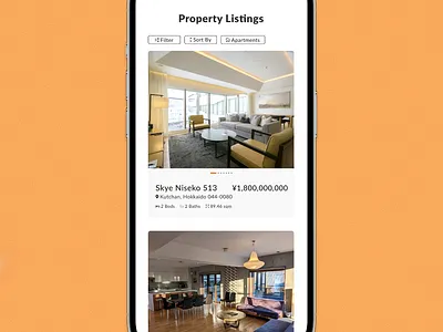 Daily UI #072 - Slider 100daychallenge app daily ui 072 dailyui design image slider images mobile property app property listing ui