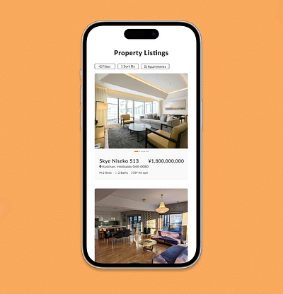 Daily UI #072 - Slider 100daychallenge app daily ui 072 dailyui design image slider images mobile property app property listing ui