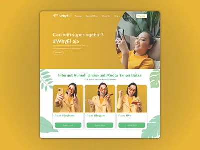 WhyFi official website - Malik Ibrahim figma figma design graphic design web design website website design websitedesign