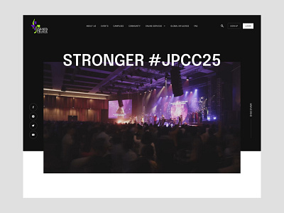 Jakarta Praise Community Church (JPCC) - Website Design design design inspiration figma graphic design homepage interface design landing page minimalism portfolio showcase ui user experience user interface ux web design