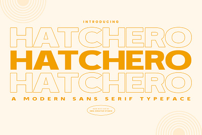 Hatchero – A Modern Sans Serif Typeface hatchero font