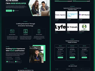 Portfolio Web Design design landingpage portfolio ui ux webdesign website