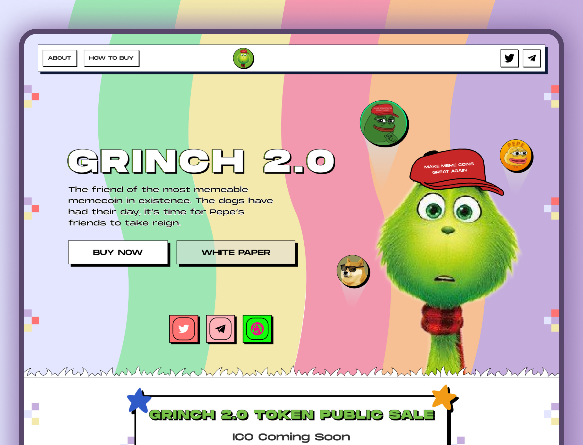 Meme Coin Landing Page by RahMan on Dribbble