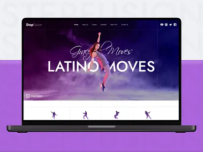 Online Dance Studio Website UI Kit dance acedemy dance choreography web ui kit dance platform dance school dance studio dance studiuo web ui kit dance website dancer dancing figma figma ui kit online dance studio step fushio ui kit ui