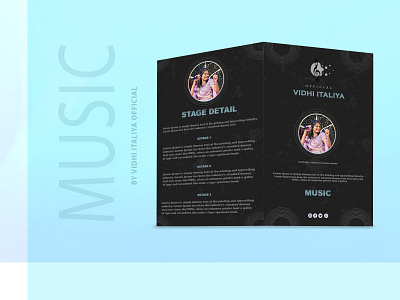 BROUCHER | MUSIC adobe photoshop branding broucher broucher design broucher music brouchers designing graphic design music