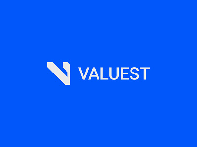 Valuest branding design graphic design letter v logo minimalist modern trading vector