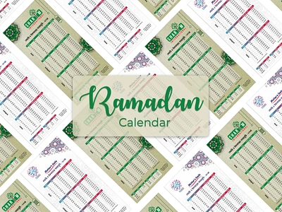 Designs for the Ramadan Timetable calendar graphic design islamic ramadan ramdan schedule time