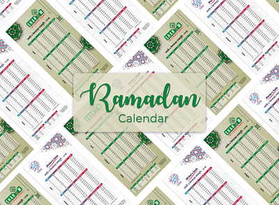 Designs for the Ramadan Timetable calendar graphic design islamic ramadan ramdan schedule time