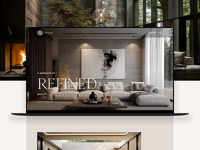 A Fusion of Contemporary Elegance | Website Design architecture branding corporate elegant graphic design interior logo modern parallax real estate shibori uiux visualization web design web ui website website design website ui website ui design