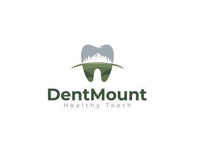 DentMount Dental Logo dental dental logo health logo logo design modern mount