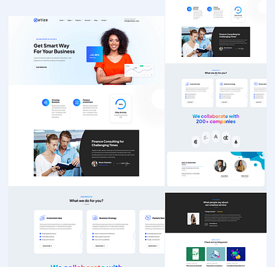 SAAS Business Website agency agency landing page business consulting business website consulting consulting website design figma landing page saas saas landing page saas website ui ui design ui ux user interface ux web website