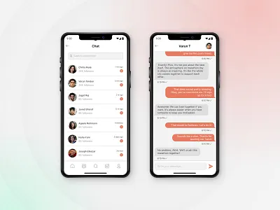 Ripplrs App - Chat screens chat chat screen mobile app social media ui ux