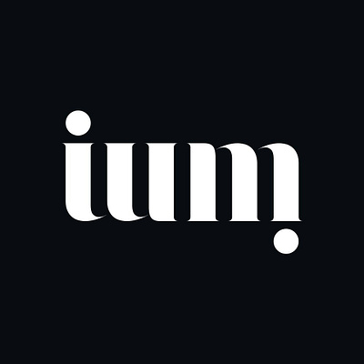IUM Ambigram ambigram graphic design typography