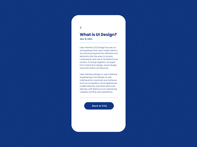 Expanded view of an FAQ card design figma product design ui uiux ux