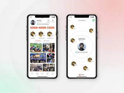 Ripplrs App- User Profiles mobile app profile social media ui user profiles ux