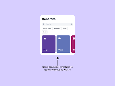 UI Card to Select AI Content Template ai app design figma generative ai generative art ui ui design ui kit uiux ux ux design