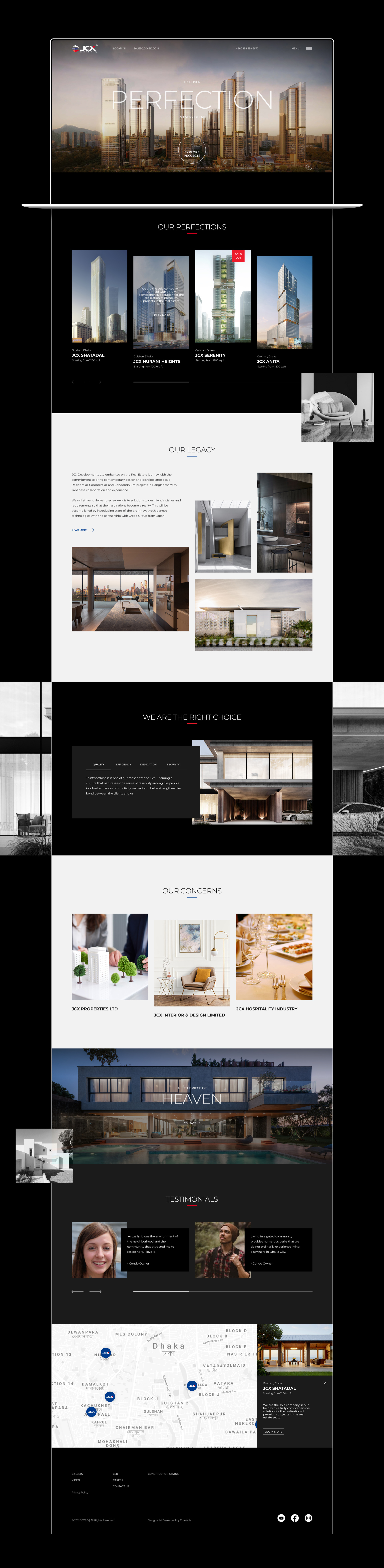 An Icon | Website Design 3d animaiton architecture branding geometric identity jcx logo modern real estate real estate website suave symmetrical uiux visual web design website website design website ui