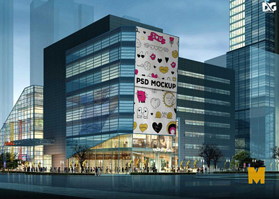 Outside Hoarding Billboard Mockup billboard billboard mockup free graphic folks hoarding hoarding mockup mockup outside wall