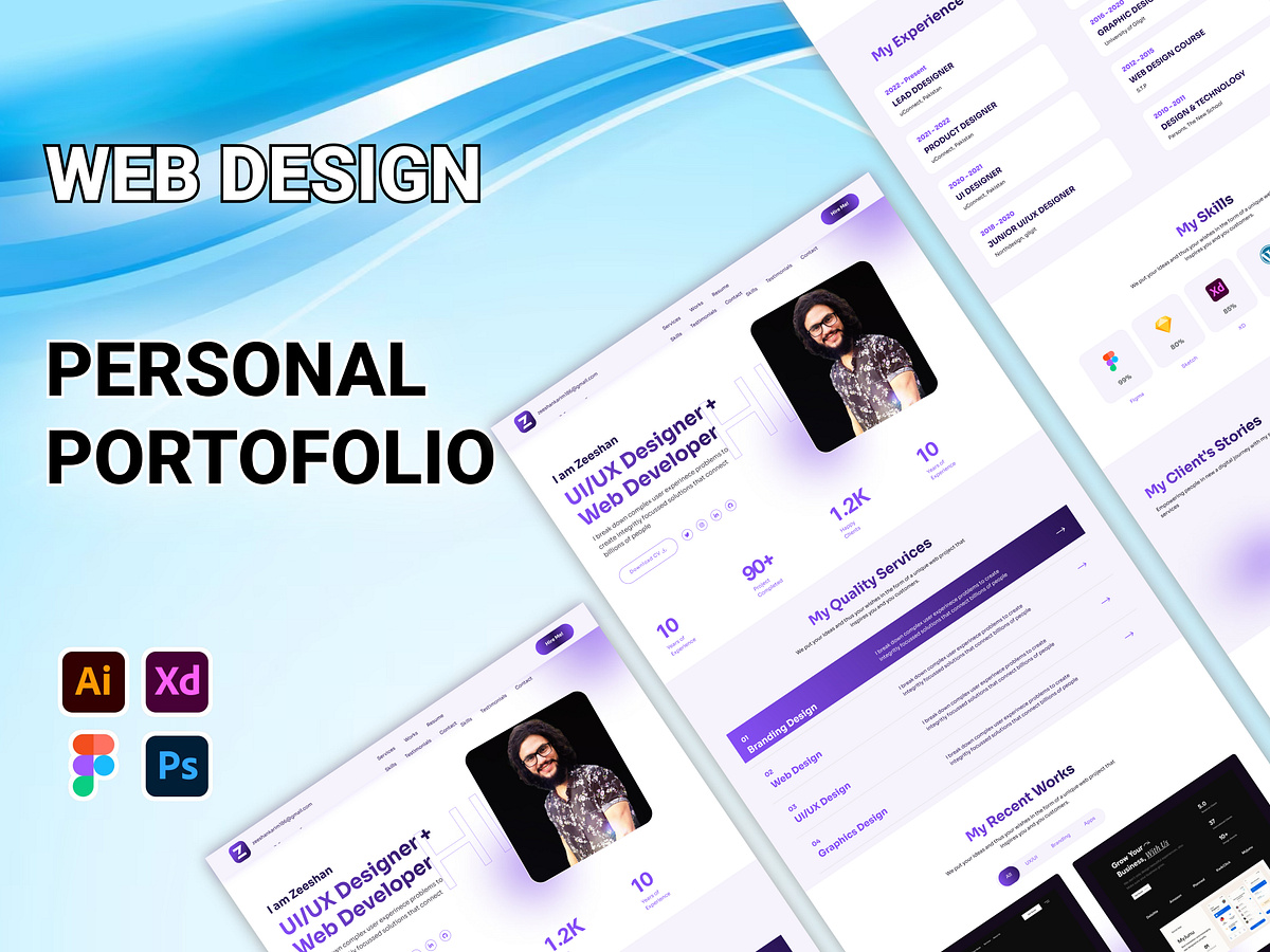 UI UX Portfolio designs, themes, templates and downloadable graphic ...