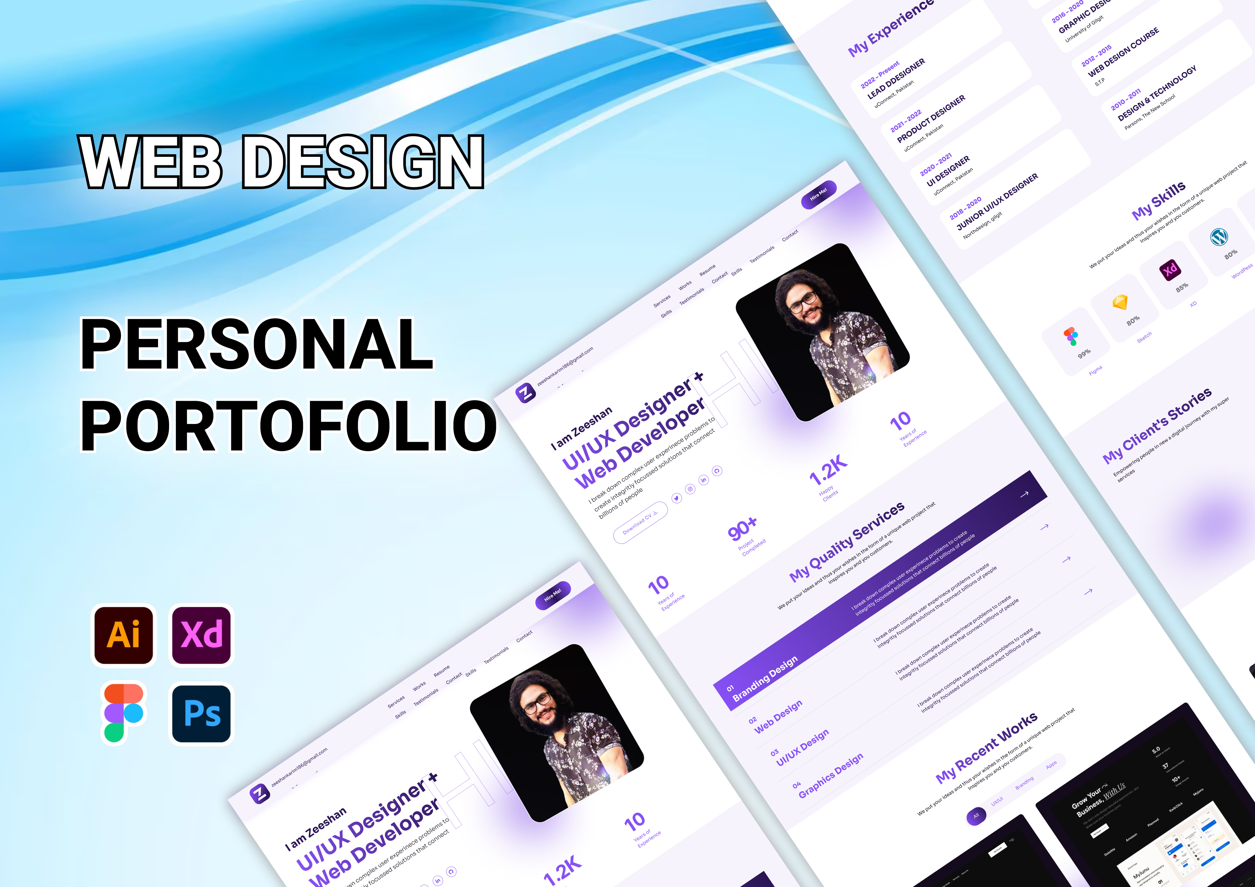 Example of Modern Website UI Design
