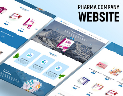 Pharma Company Website creative design graphic design pharma company website uiux website design