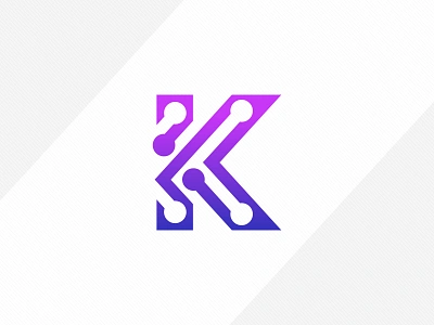 K Letter Tech Logo brand identity branding identity k logo logo logotype software logo startup logo tech company tech logo technology logo