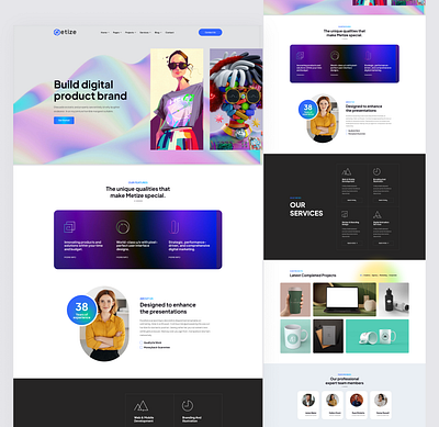 Digital Agency Website agency website design animation business agency digital agency digital agency website figma figma ui landing page ui design uiux ux design web agency website web design webflow website