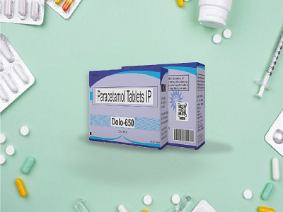 Medicine Box Packaging box corel coreldraw design designing dolo dolo 650 draw graphic design medicine packaging packaging box paracetamol support