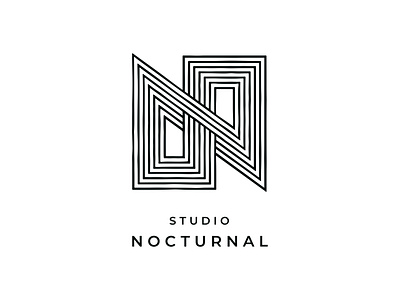 Studio Nocturnal architecture branding design graphic design identity logo logo design mark simple studio symbol