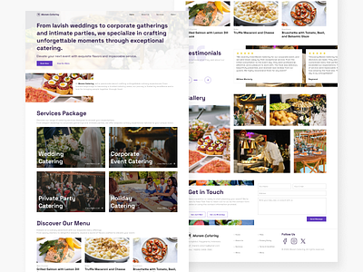 🍴 Marem Catering Landing Page UI catering service catering web food ui food web landing page ui ui design uidesign uiux web design web ui