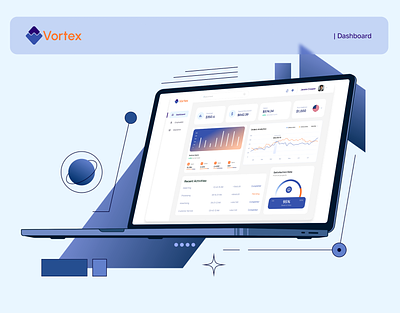 Vortex - Transport Company Dashboard analytics dashboard datavisualization design digitaldesign figma transportation ui uiuxdesign ux webdesign