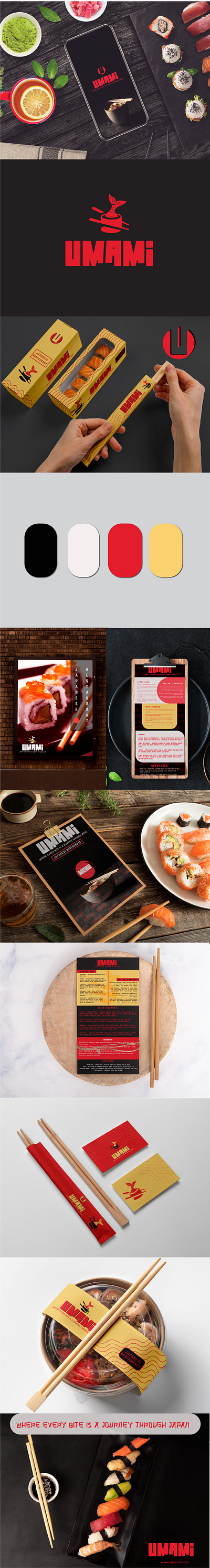 UMAMI (JAPANESE RESTAURANT) app branding design food graphic design illustration logo