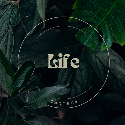 Life Gardens Logo and Profile Picture garden graphic design illustration logo