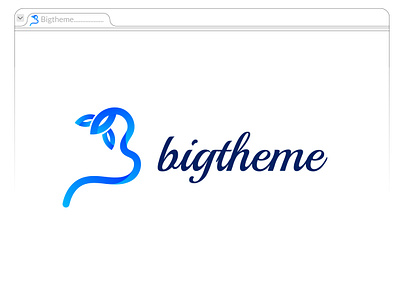 bigtheme - big theme- bigtheme logo design b design b logo best logo big logo bigtheme bigtheme logo bigtheme.net branding branding logo cute logo leaf b logo lightning logo logo modern modern b logo modern symbol