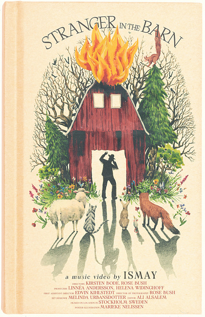 Stranger in the Barn X Marieke Nelissen festival music musicians posters watercolor