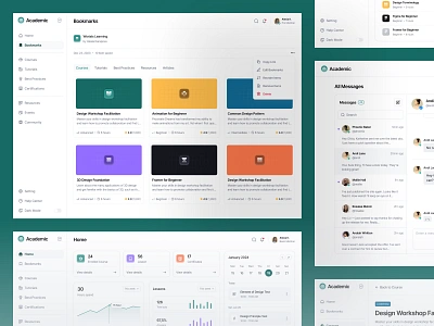 Academic - Edutech Platform clean dashboard design designer ecourse edtech education edutech graphic design online learning ui uidesign ux uxdesign uxerflow web app web design website website design