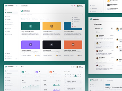 Academic - Edutech Platform clean dashboard design designer ecourse edtech education edutech graphic design online learning ui uidesign ux uxdesign uxerflow web app web design website website design