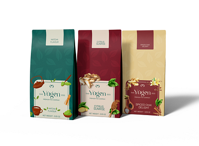 YUGEN (TEA COMPANY) 3d animation branding design graphic design logo tea