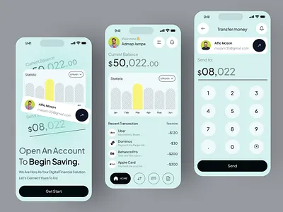 Fintech Application app application bank banking design finance app financial adviso financial app fintech fintech app investment minimal mobile mobile app mobile app design mobile design mobile ui typography ui wallet