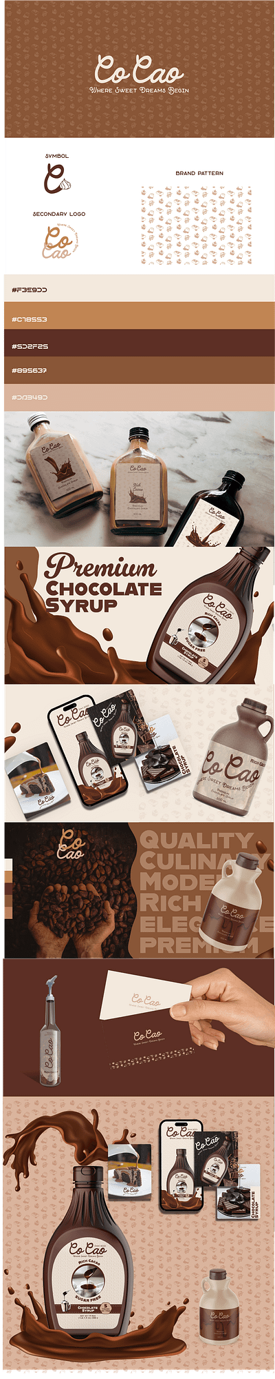 COCAO (CHOCOLATE SYRUP) branding chocolate food graphic design logo