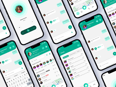 Social Mobile App UI Design branding chatapp chatting communicate communication community messageapp mobile app social social app society uidesign