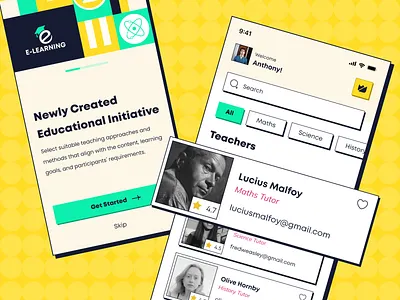 E-Learning Mobile App Design app design elearning elearning app mobile app mobile app design ui design uiux user experience user interface ux design