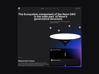 Neon EVM Governance website blockchain interactiondesign neonevm solana visualdesign web3 webdesign website