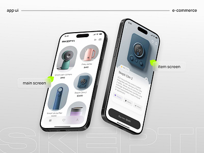 E-commerce App UI appdesign application appui e commerce ios mobiledesign ui ux uxui