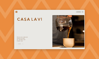 CasaLavi coffee coffee shop design graphic design ui ux web design website