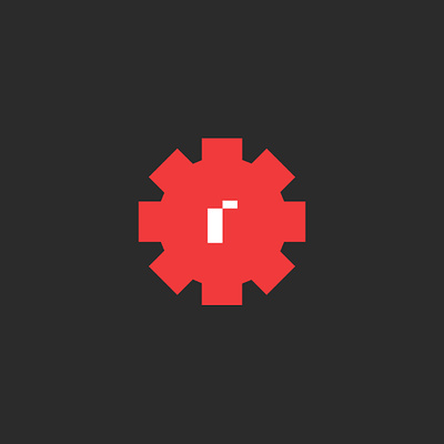 reconfigured logo animation 3d animation black branding cog logo red tech vector wheel
