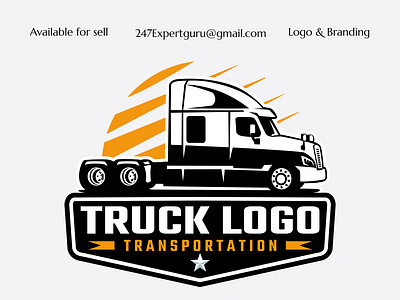 Vector trucking logo template 3d animation graphic design modern logo ui