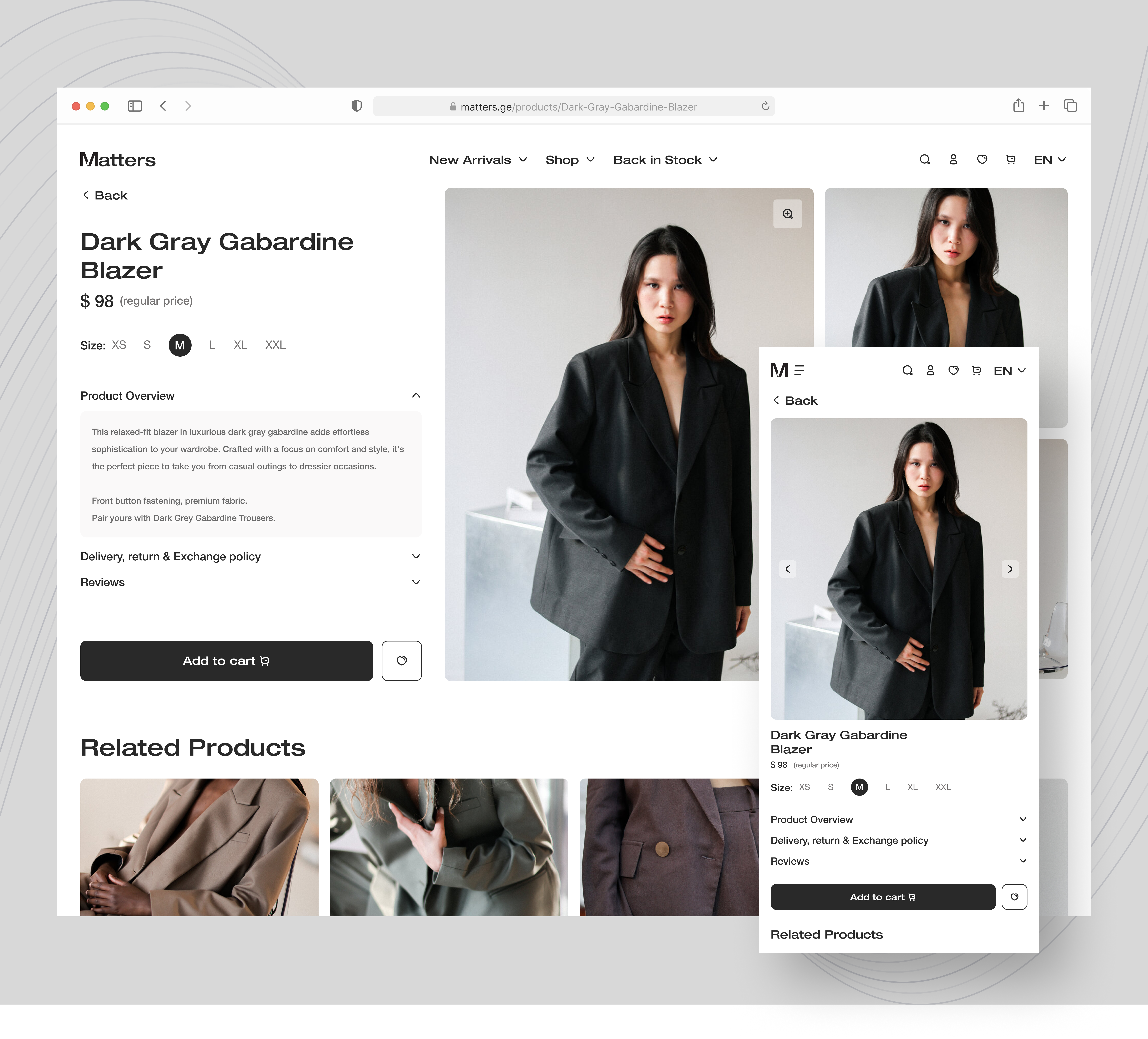 Matters Website Redesign app application branding design e commerce graphic design illustration logo popular shop ui ux webapp website