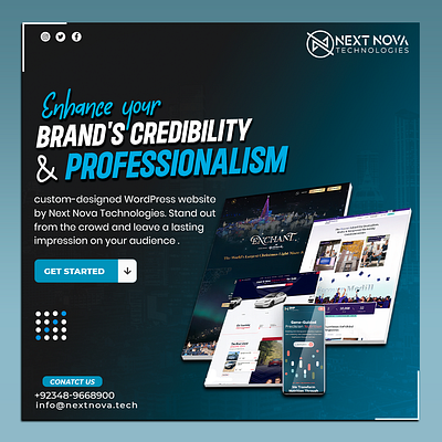 Enhance You Brand Credibility ui